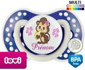 Singe noeud papillon + prénom: Sucette LOVI Dynamic-su7.fr