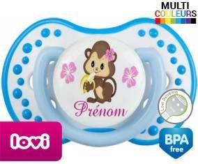 Singe noeud papillon + prénom: Sucette LOVI Dynamic-su7.fr