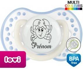 Crabe amusant + prénom: Sucette LOVI Dynamic-su7.fr