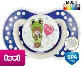 Ourson tortue + prénom: Sucette LOVI Dynamic-su7.fr