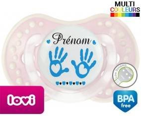 Main de bébé (garçon) + prénom: Sucette LOVI Dynamic-su7.fr