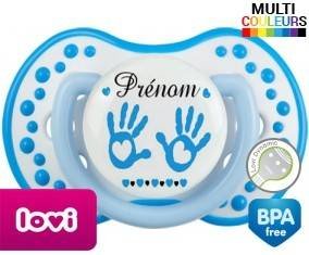 Main de bébé (garçon) + prénom: Sucette LOVI Dynamic-su7.fr