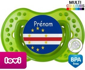 Drapeau cap vert + prénom: Sucette LOVI Dynamic-su7.fr