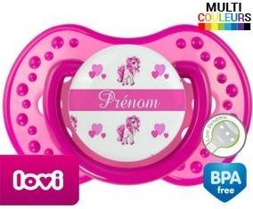 Licorne style3 + prénom: Sucette LOVI Dynamic-su7.fr