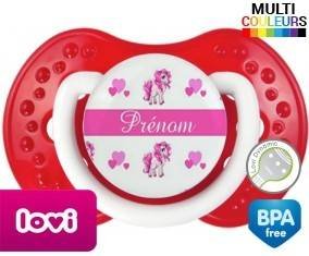 Licorne style3 + prénom: Sucette LOVI Dynamic-su7.fr