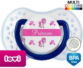 Licorne style3 + prénom: Sucette LOVI Dynamic-su7.fr