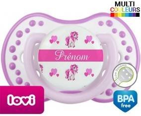 Licorne style3 + prénom: Sucette LOVI Dynamic-su7.fr