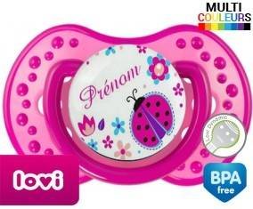 Coccinelle + prénom: Sucette LOVI Dynamic-su7.fr