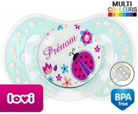 Coccinelle + prénom: Sucette LOVI Dynamic-su7.fr