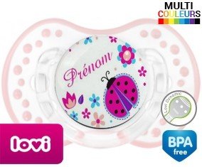 Coccinelle + prénom: Sucette LOVI Dynamic-su7.fr