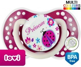 Coccinelle + prénom: Sucette LOVI Dynamic-su7.fr