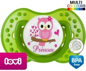 Hibou style4 + prénom: Sucette LOVI Dynamic-su7.fr