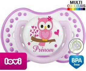 Hibou style4 + prénom: Sucette LOVI Dynamic-su7.fr
