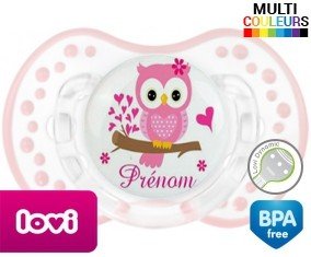 Hibou style4 + prénom: Sucette LOVI Dynamic-su7.fr