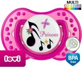Note de musique + prénom: Sucette LOVI Dynamic-su7.fr