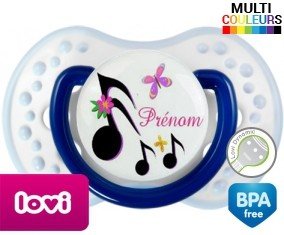 Note de musique + prénom: Sucette LOVI Dynamic-su7.fr