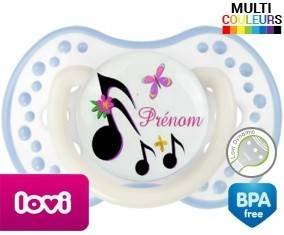 Note de musique + prénom: Sucette LOVI Dynamic-su7.fr