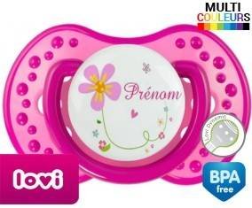 Tige et fleur + prénom: Sucette LOVI Dynamic-su7.fr