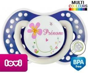 Tige et fleur + prénom: Sucette LOVI Dynamic-su7.fr