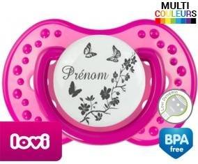 Papillons + prénom: Sucette LOVI Dynamic-su7.fr