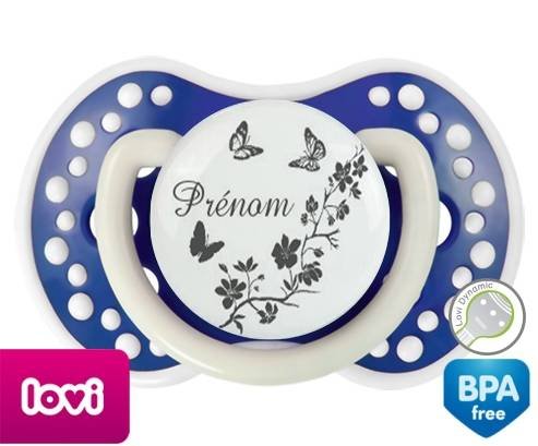 Papillons + prénom: Sucette LOVI Dynamic-su7.fr