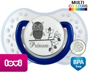 Hibou style3 + prénom: Sucette LOVI Dynamic-su7.fr