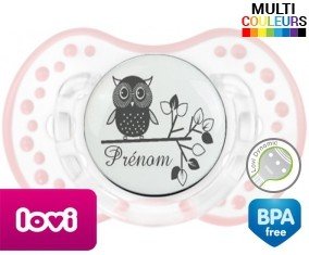 Hibou style3 + prénom: Sucette LOVI Dynamic-su7.fr