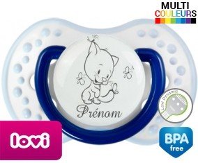 Chat papillon style2 + prénom: Sucette LOVI Dynamic-su7.fr