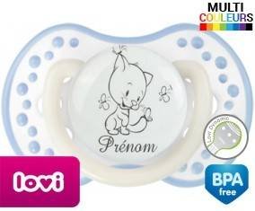 Chat papillon style2 + prénom: Sucette LOVI Dynamic-su7.fr