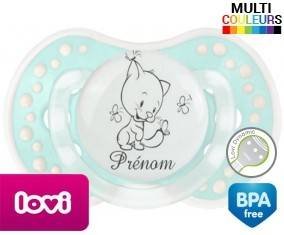 Chat papillon style2 + prénom: Sucette LOVI Dynamic-su7.fr
