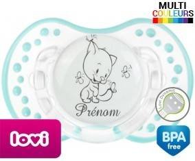 Chat papillon style2 + prénom: Sucette LOVI Dynamic-su7.fr