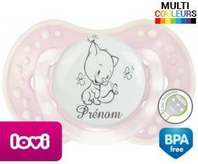 Chat papillon style2 + prénom: Sucette LOVI Dynamic-su7.fr