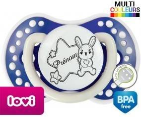 Lapin étoile + prénom: Sucette LOVI Dynamic-su7.fr