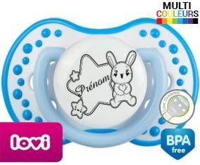 Lapin étoile + prénom: Sucette LOVI Dynamic-su7.fr