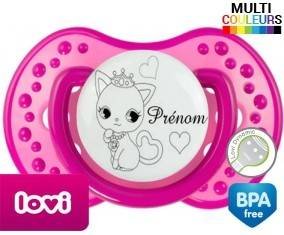 Chat princesse + prénom: Sucette LOVI Dynamic-su7.fr