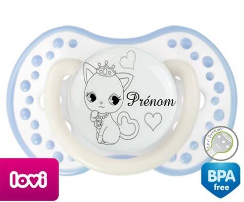Chat princesse + prénom: Sucette LOVI Dynamic-su7.fr