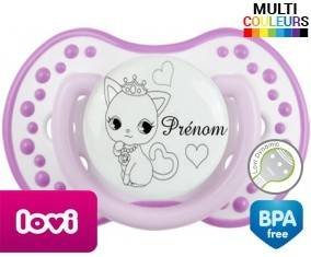 Chat princesse + prénom: Sucette LOVI Dynamic-su7.fr