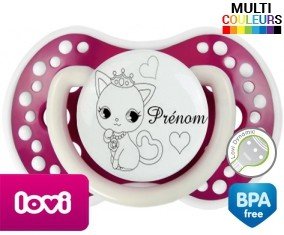Chat princesse + prénom: Sucette LOVI Dynamic-su7.fr