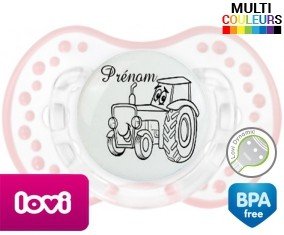 Tracteur + prénom: Sucette LOVI Dynamic-su7.fr