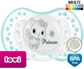Chat fleur + prénom: Sucette LOVI Dynamic-su7.fr