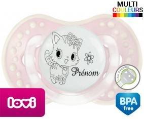 Chat fleur + prénom: Sucette LOVI Dynamic-su7.fr