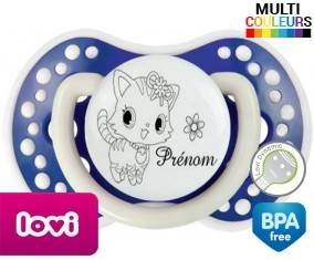 Chat fleur + prénom: Sucette LOVI Dynamic-su7.fr