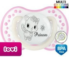 Chat fleur + prénom: Sucette LOVI Dynamic-su7.fr
