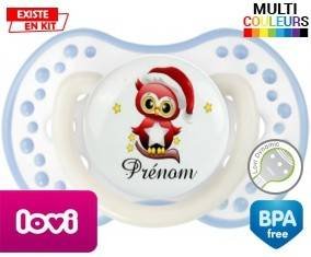 Hibou de noël + prénom: Sucette LOVI Dynamic-su7.fr