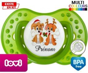 Chien et chat de noël + prénom: Sucette LOVI Dynamic-su7.fr