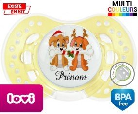 Chien et chat de noël + prénom: Sucette LOVI Dynamic-su7.fr