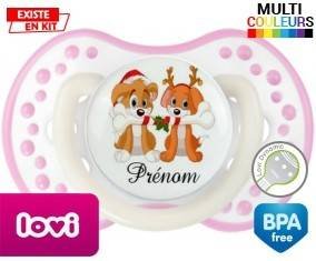 Chien et chat de noël + prénom: Sucette LOVI Dynamic-su7.fr