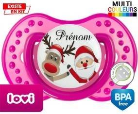 Renne et père noël + prénom: Sucette LOVI Dynamic-su7.fr