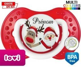 Renne et père noël + prénom: Sucette LOVI Dynamic-su7.fr