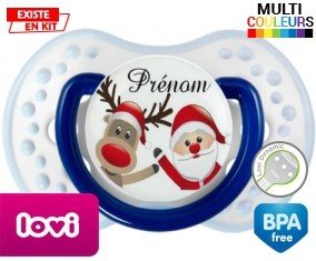 Renne et père noël + prénom: Sucette LOVI Dynamic-su7.fr